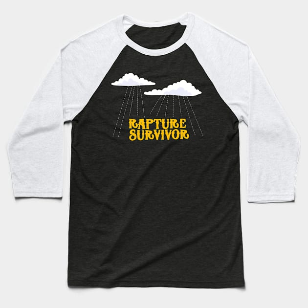 Rapture Survivor Baseball T-Shirt by Alissa Carin